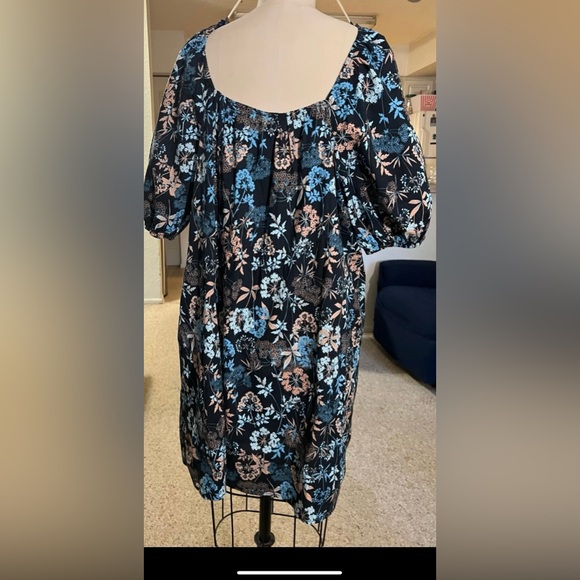 Ana New Approach Blue Floral Blouse Women’s Size XXL - Picture 2 of 3